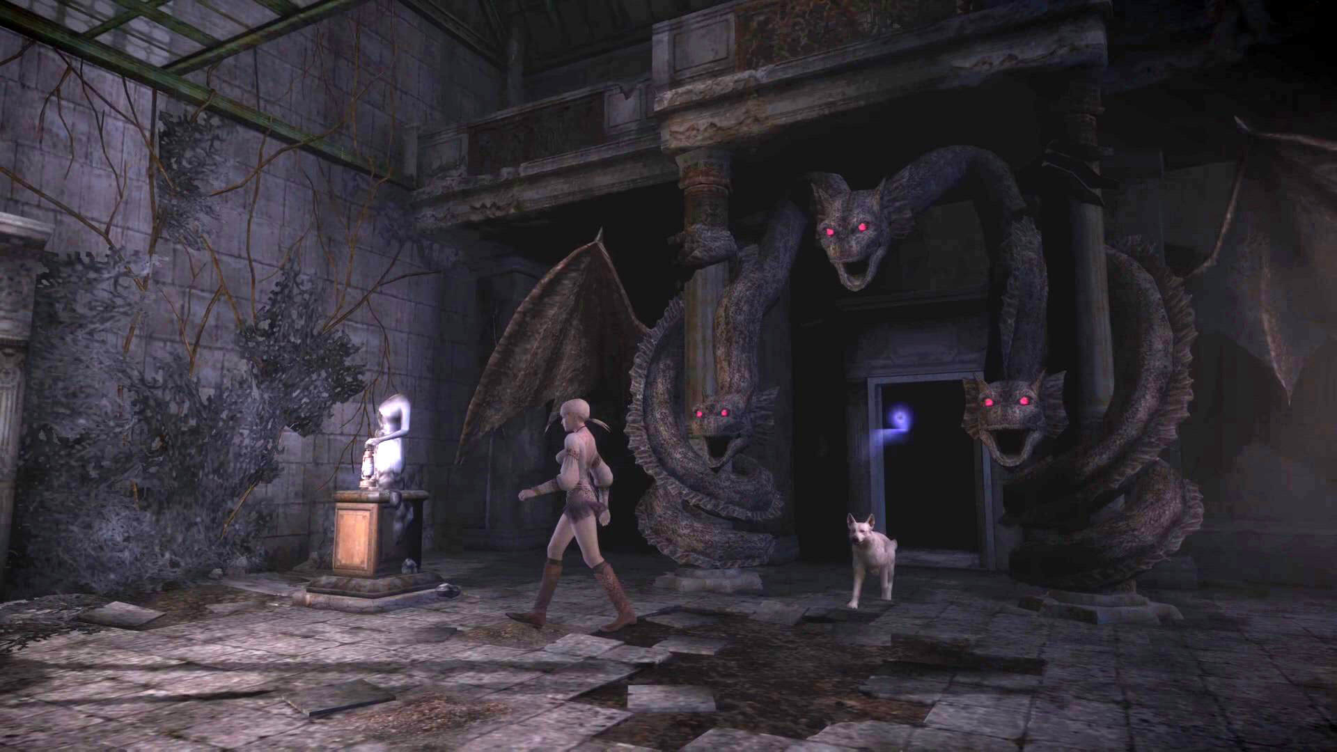 Haunting Ground - геймплей игры на PlayStation 2